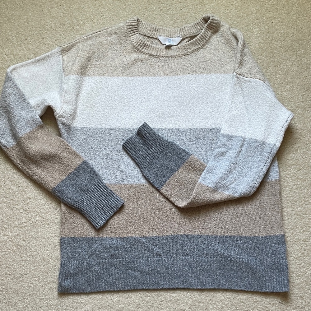 Time and Tru Striped ladies Sweater size Medium